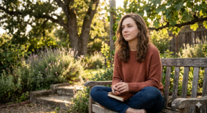 reflexion decision personal tranquilidad interior mujer