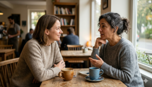 Conversación basada en la escucha activa y la empatía